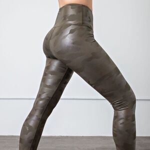 Olive High Waist Camo Leggings